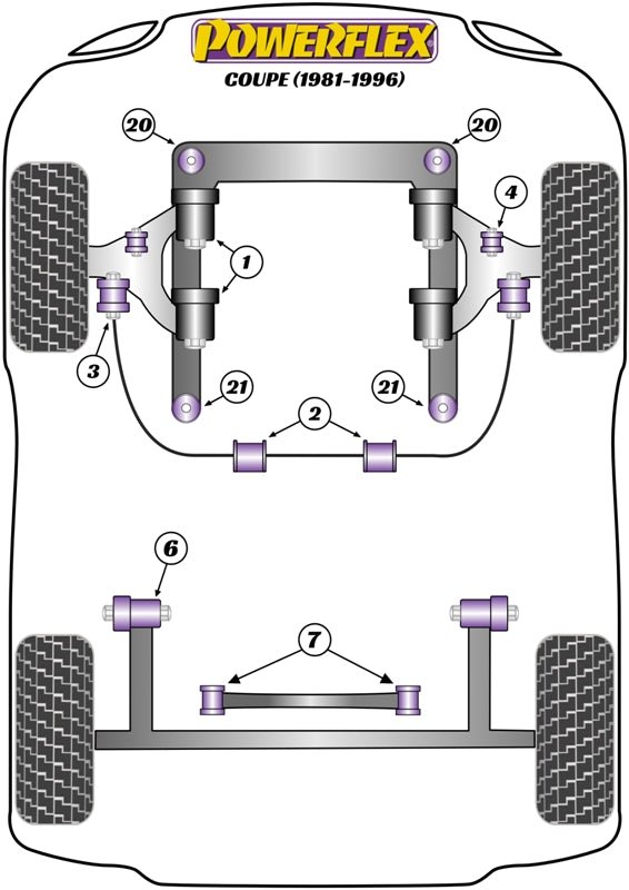 Powerflex Road+Black - Coupe (1981-1996) - PowerAlign Camber Bolt Kit (12mm x 60mm) - PFA100-12