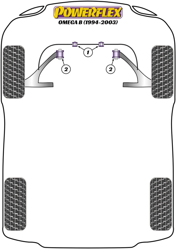 Powerflex Road - Omega B 1994-2003 - Universal Exhaust Mount - EXH016
