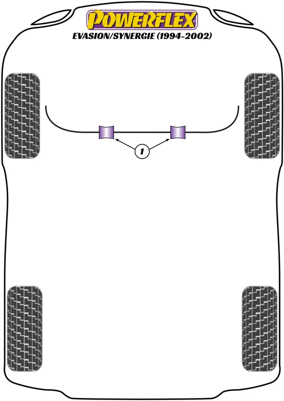 Powerflex Road - Evasion / Synergie (1994 - 2002) - PowerAlign Wheel Mounting Guide Pin - PF99-514-15