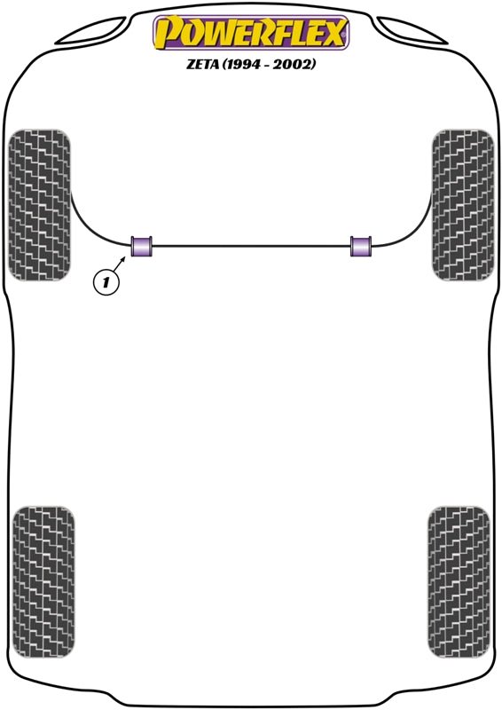 Powerflex Road - Zeta (1994 - 2002) - PowerAlign Wheel Mounting Guide Pin - PF99-514-15