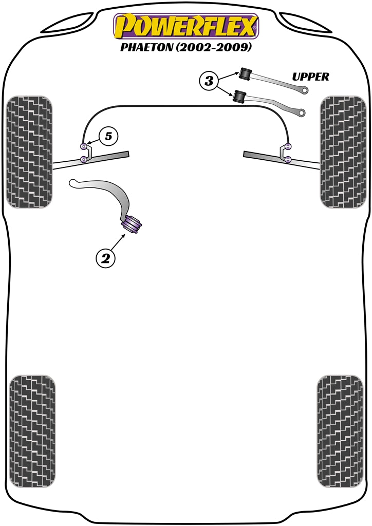 Powerflex Road - Phaeton (2002-2009) - Front Lower Radius Arm to Chassis Bush  - PFF3-702