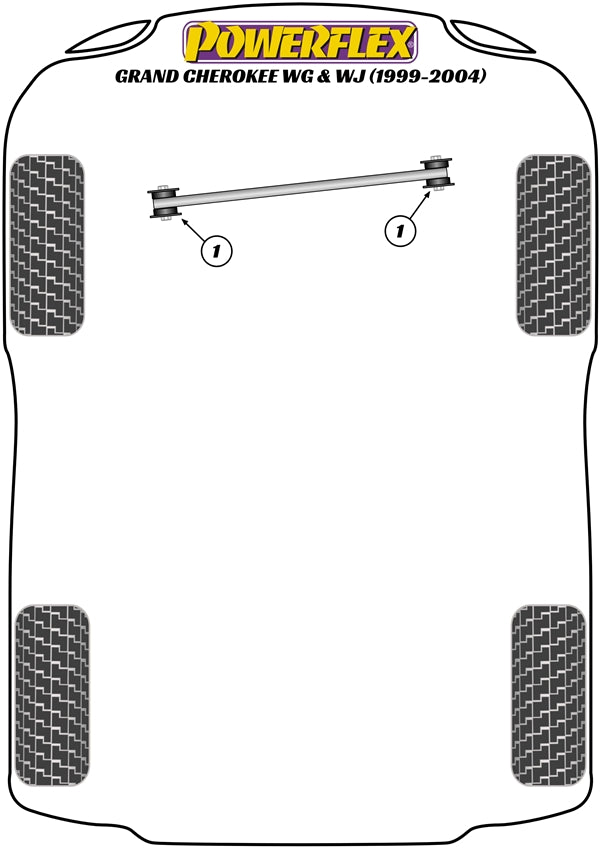 Powerflex Road - Grand Cherokee WG & WJ (1999-2004) - Front Panhard Rod Bush - PFF28-115