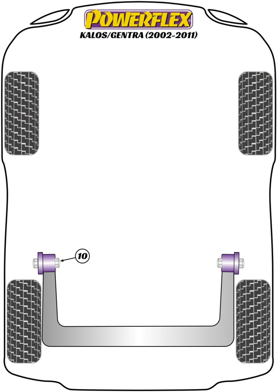 Powerflex Road - Kalos/Gentra (2002-2011) - Rear Beam Mounting Bush - PFR10-110