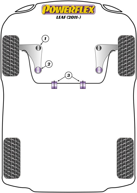 Powerflex Road+Black - Leaf (2011 on ) - PowerAlign Camber Bolt Kit (14mm) - PFA100-14