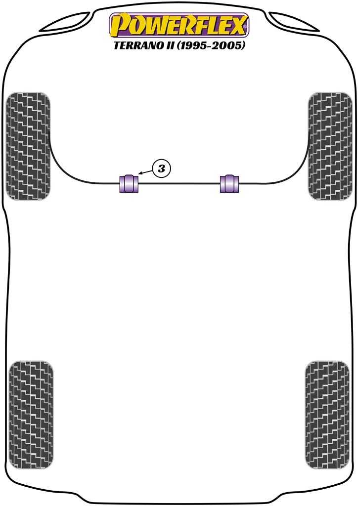 Powerflex Road+Black - Terrano II R50 (1995 - 2005) - PowerAlign Camber Bolt Kit (12mm x 60mm) - PFA100-12