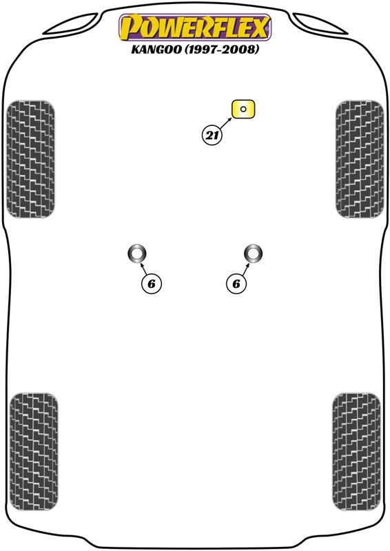 Powerflex Road+Black - Kangoo (1997-2008) - PowerAlign Camber Bolt Kit (14mm) - PFA100-14