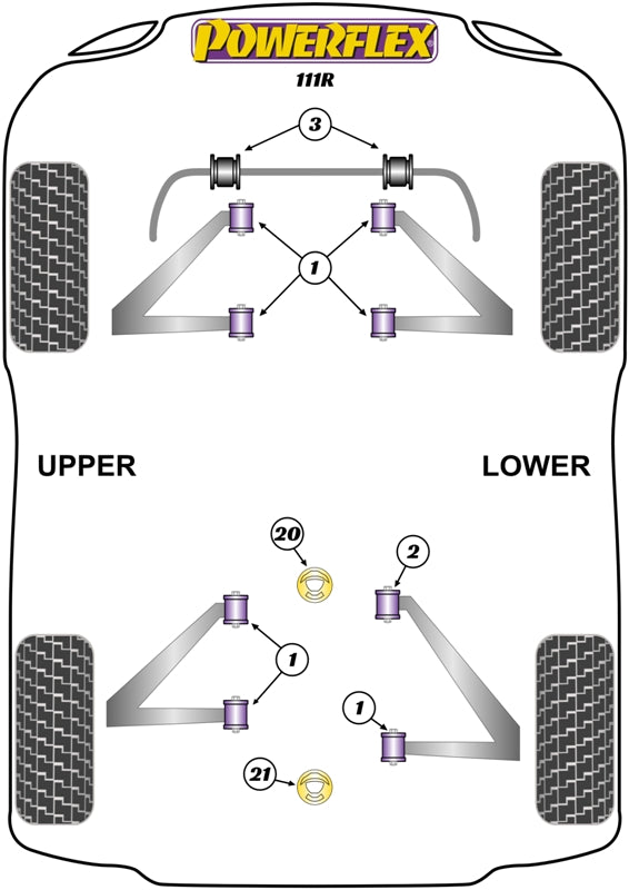 Powerflex Road - Elise 111R (2001-2011) - Front Engine Mount Insert - PFF34-603