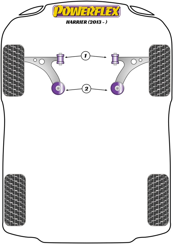Powerflex Road - Harrier (2013 - ) - Front Wishbone Front Bush  - PFF76-701