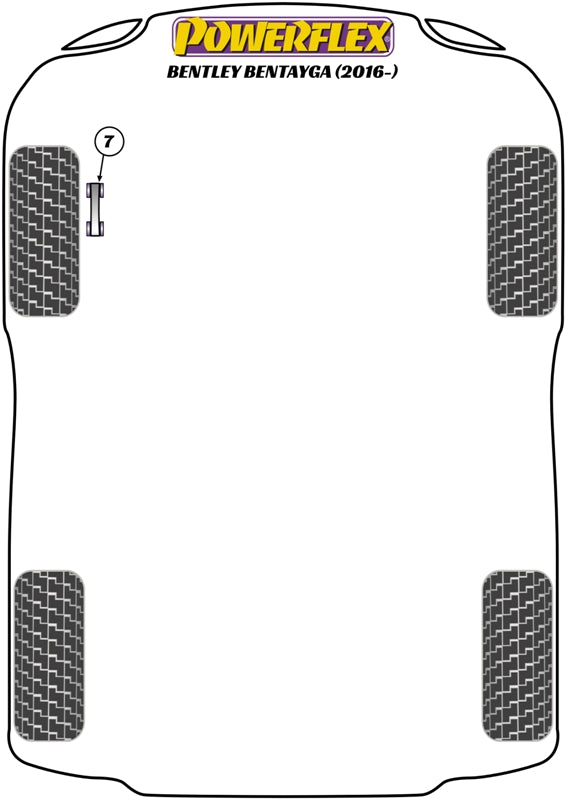Powerflex Road - Bentayga (2016 - ON) - Jack Pad Adaptor - PF3-1665