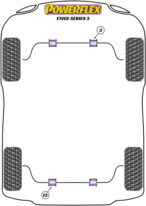 Powerflex Road - Exige Series 3 (2012-2016) - Front Anti Roll Bar Bush 21.5mm - PF34-803-21.5