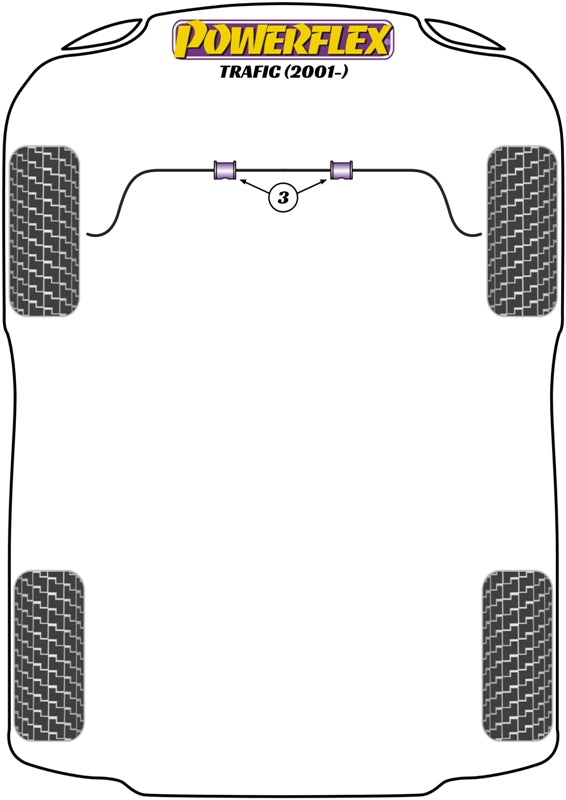 Powerflex Road - Trafic (2001 - ON) - PowerAlign Wheel Mounting Guide Pin - PF99-514-15