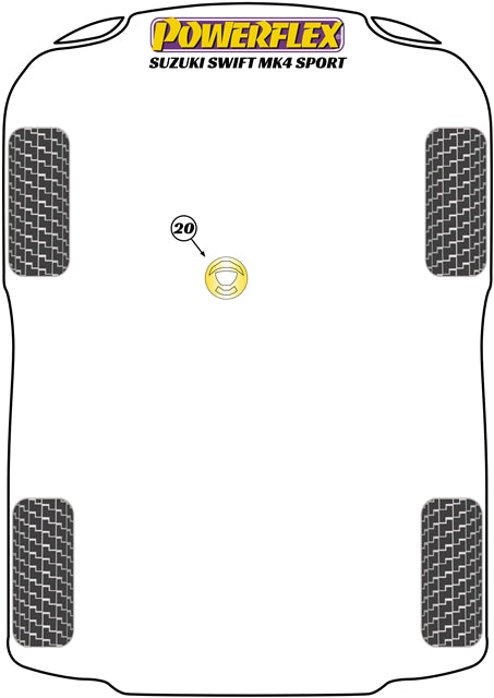 Powerflex Road - Swift Sport MK4 (ZC33S) (2018-) - PowerAlign Wheel Mounting Guide Pin - PF99-512-15