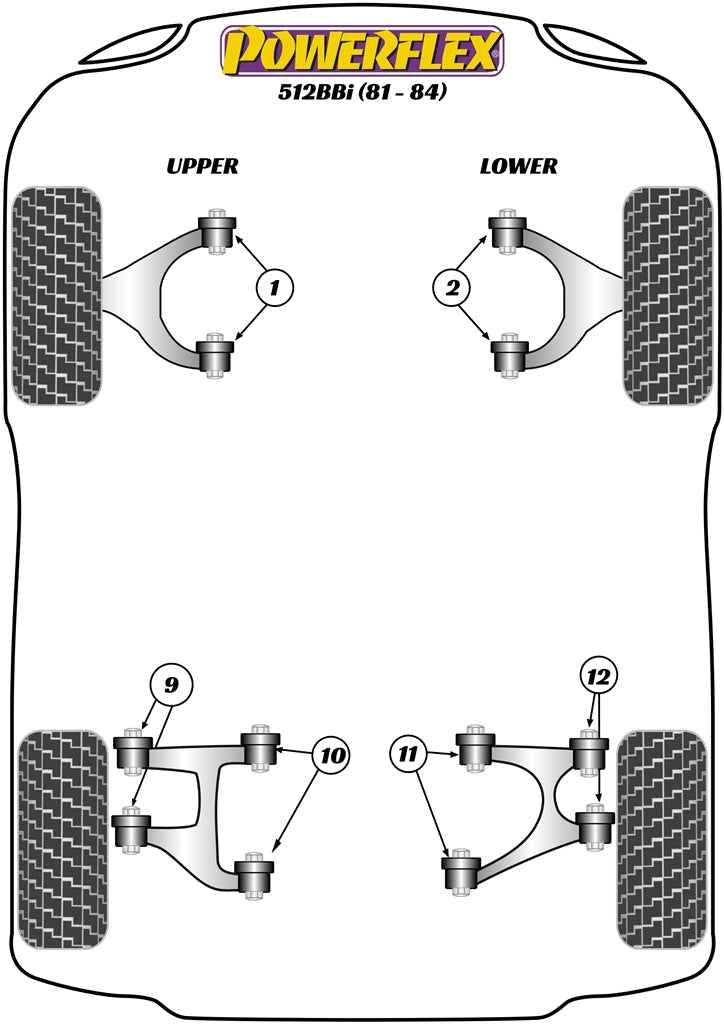 Powerflex Road - 512BBi (1981 - 1984) - Rear Lower Wishbone Inner Bush - PF17-110