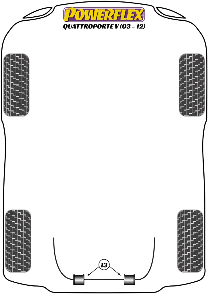 Powerflex Road - Quattroporte V (2003 - 2012) - Rear Anti-Roll Bar Bush - PF17-403-27