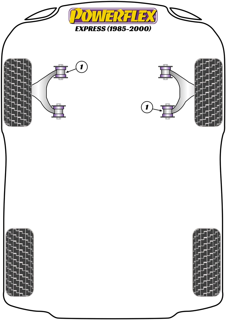 Powerflex Road - Express (1985 - 2000) - Front Lower Wishbone Bush - PFF60-101