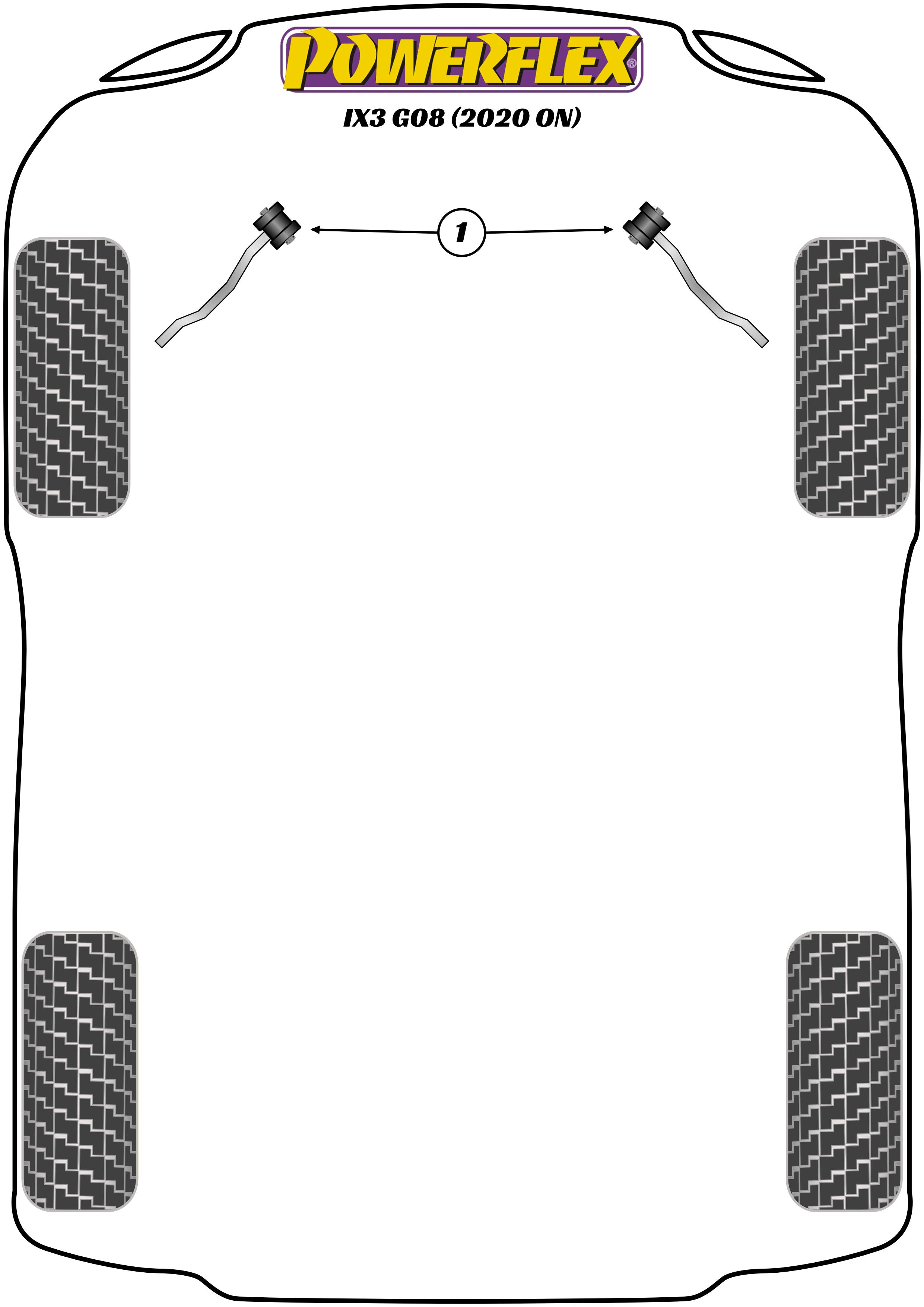 Powerflex Road - iX3 G08 (2020 on) - Front Radius Arm Bush - PFF5-2601