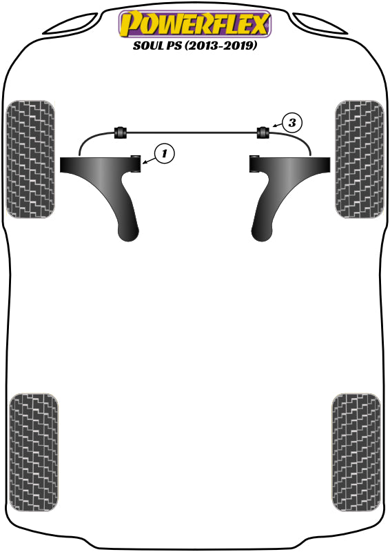 Powerflex Road - Soul PS (2013 - 2019) - Front Wishbone Front Bush - PFF26-101