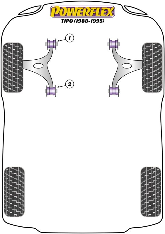 Powerflex Road+Black - Tipo (1988-1995) - PowerAlign Camber Bolt Kit (10mm) - PFA100-10