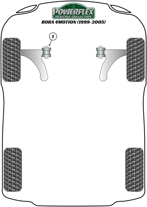 Powerflex Heritage - Bora 4Motion (1999-2005) - Front Strut Top Mount Bush -10mm - PFF85-431H