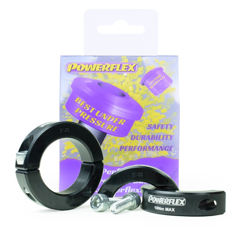 Powerflex Road - Roll Bar Lateral Support Clamps - Anti-Roll Bar Lateral Support Clamps 31-31mm - PFC31-33