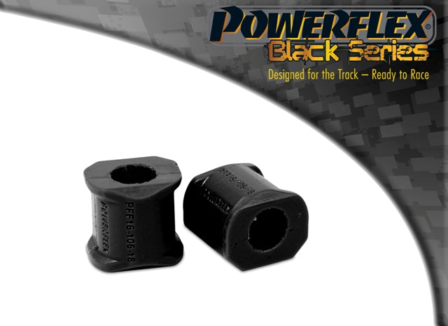 Powerflex Black - Uno inc Turbo (1983-1995) - Front Anti Roll Bar Inner Bush 18mm - PFF16-106BLK