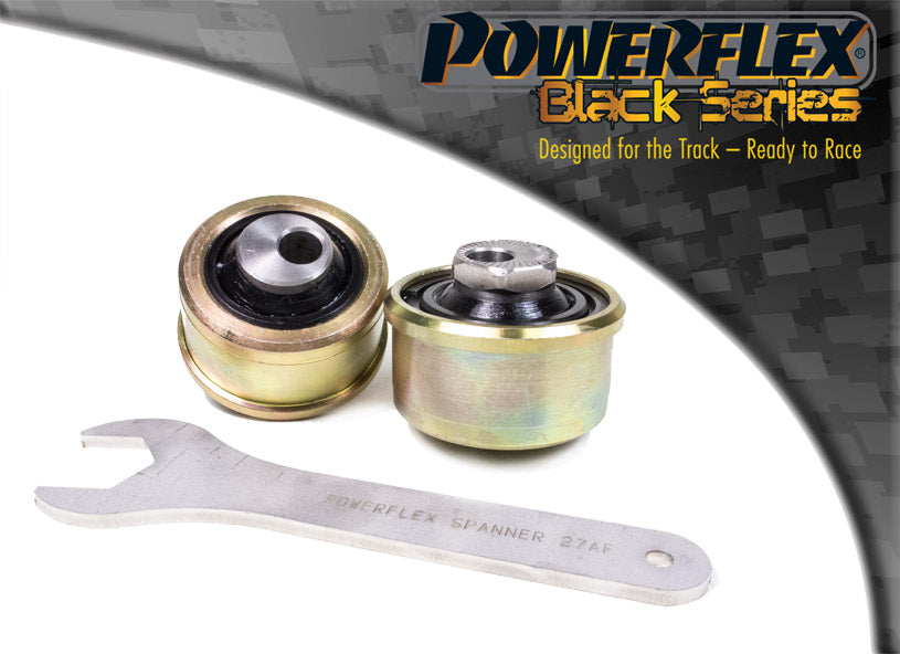Powerflex Black - 500 1.2-1.4L excl Abarth (2007 on) - Front Arm Rear Bush Anti-Lift & Caster Adjust - PFF16-502GBLK