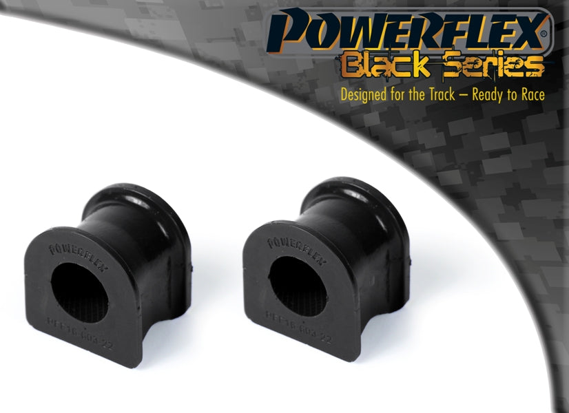 Powerflex Black - Delta 1.4-2.0 (1993-1999) - Front Anti Roll Bar To Chassis Bush 22mm - PFF16-603-22BLK