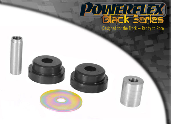 Powerflex Black - Fiesta Mk6 inc ST (2002-2008) - Lower Engine Mount Small Bush 25mm Oval Bracket - PFF19-2004BLK