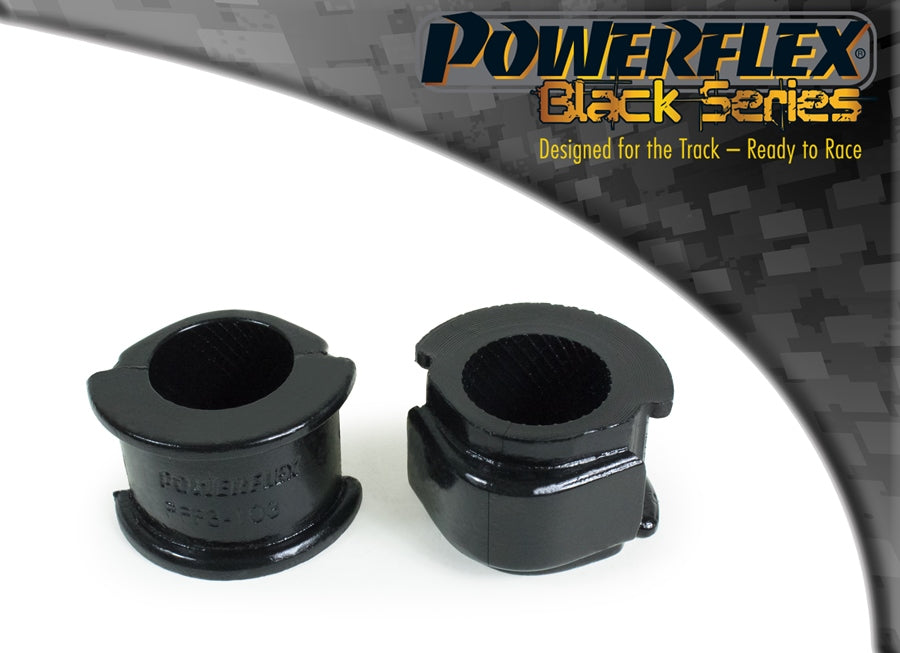Powerflex Black - 80, 90 Quattro inc Avant (1983-1992) S2 Coupe B3 (1991-1996) - Front Anti Roll Bar Mount 25mm - PFF3-103-25BLK