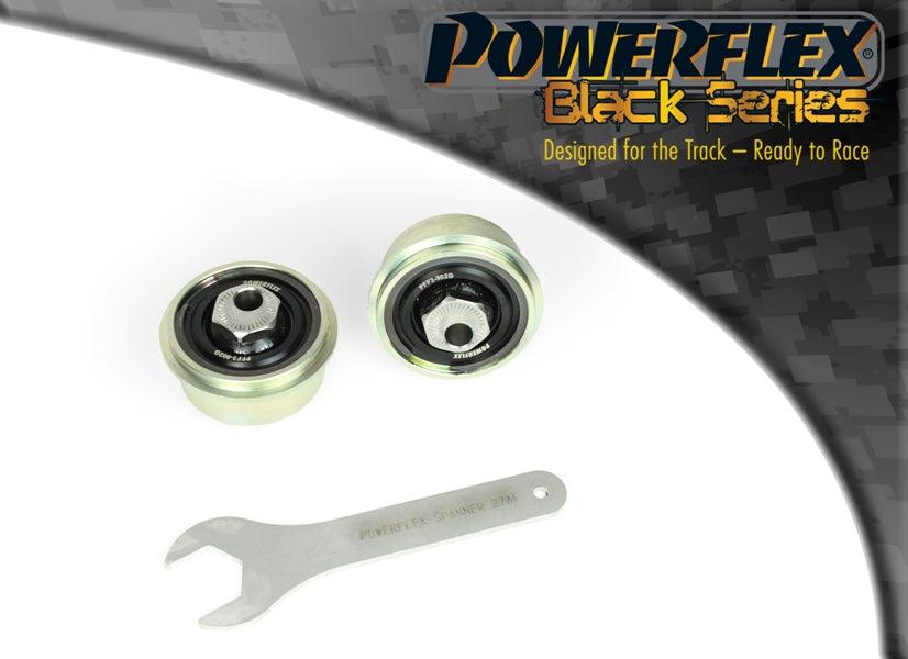 Powerflex Black - A3 / S3 MK4 8Y Quattro (2020 on) - Front Wishbone Rear Bush, Caster Adjustable - PFF3-902GBLK