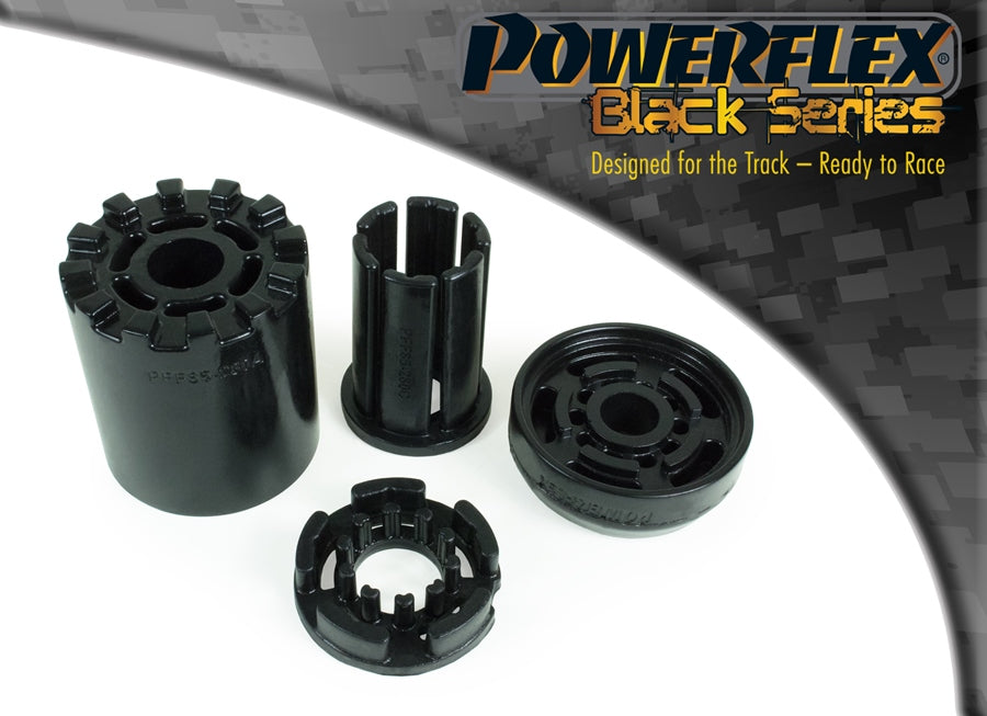 Powerflex Black - Golf MK4 Cabrio (1997-2004) - Front Lower Engine Mounting Bush & Inserts - PFF85-280BLK