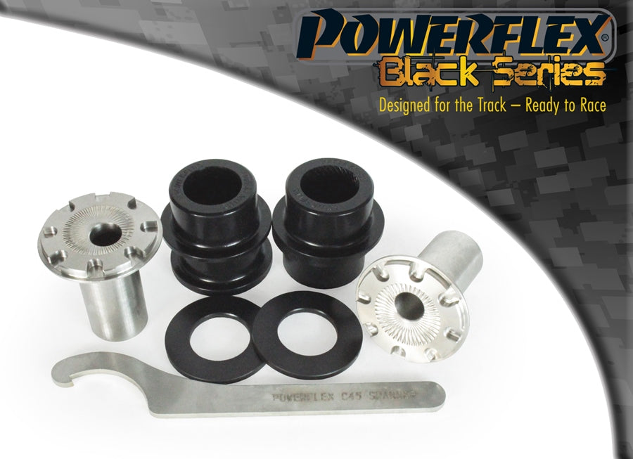 Powerflex Black - A3 MK4 8Y FWD (2020 on) Rear Beam - Front Wishbone Front Bush Camber Adjustable - PFF85-501GBLK