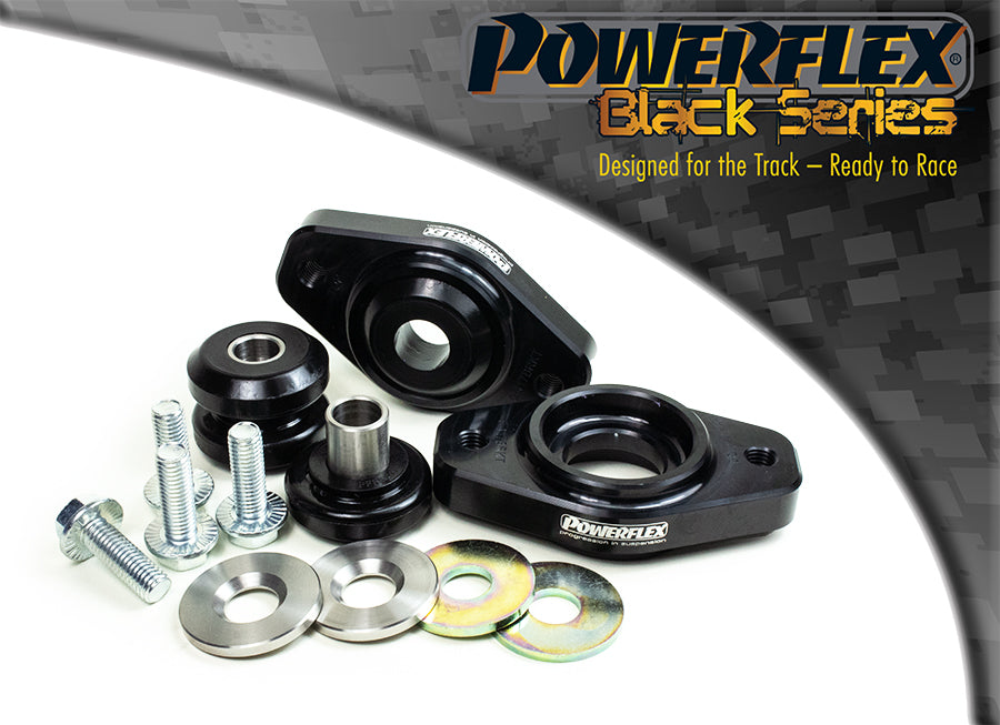Powerflex Black - E90, E91, E92 & E93 (2005-2013) - Rear Lower Shock Mounting Bush & Bracket - PFR5-417BLK