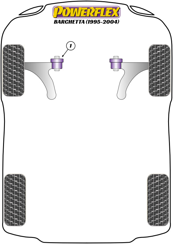 Powerflex Road - Barchetta (1995 - 2004) - Front Wishbone Front Bush - PFF16-101